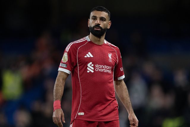 Mohamed Salah com a camisola do Liverpool