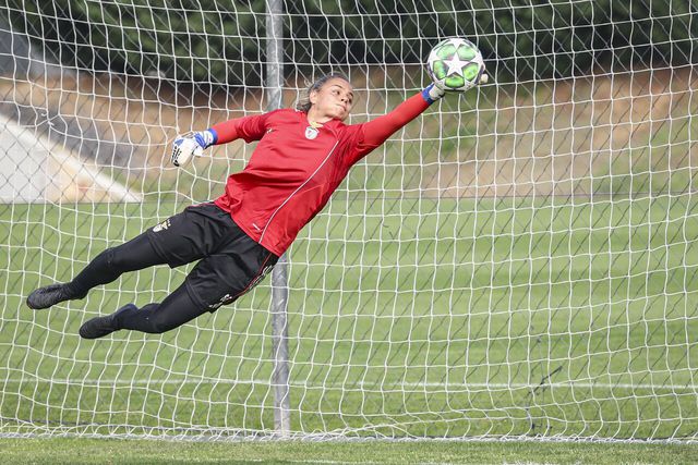 O voo de Rute Costa - Foto: SL Benfica