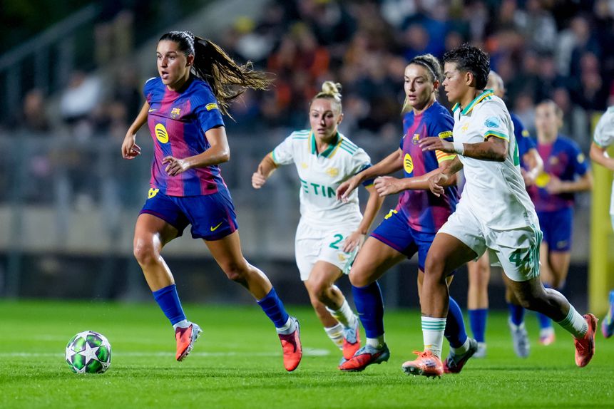 Kika Nazareth em ação diante da Roma