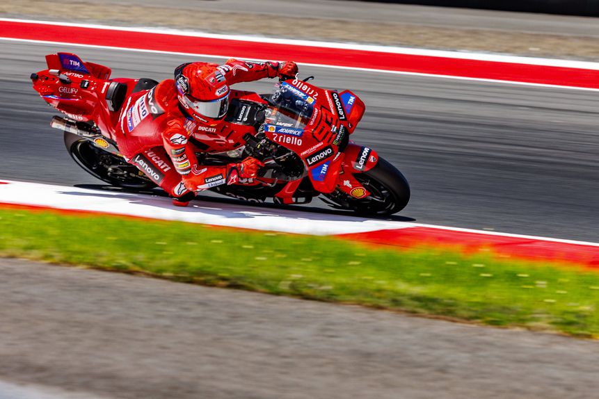 Marc Márquez no Grande Prémio da Indonésia antes de se lesionar