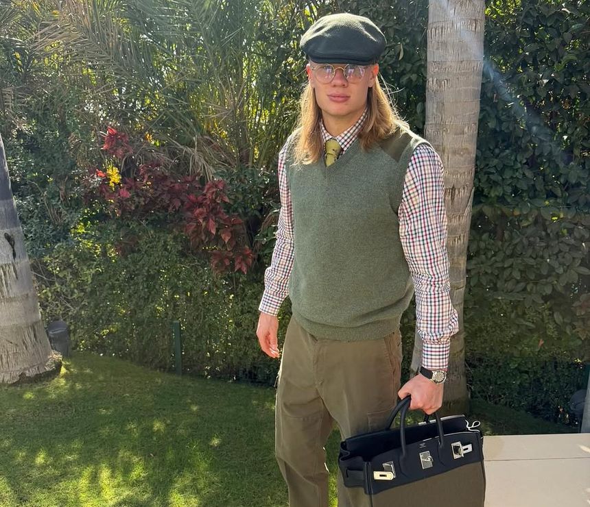 Haaland publicou foto no Instagram