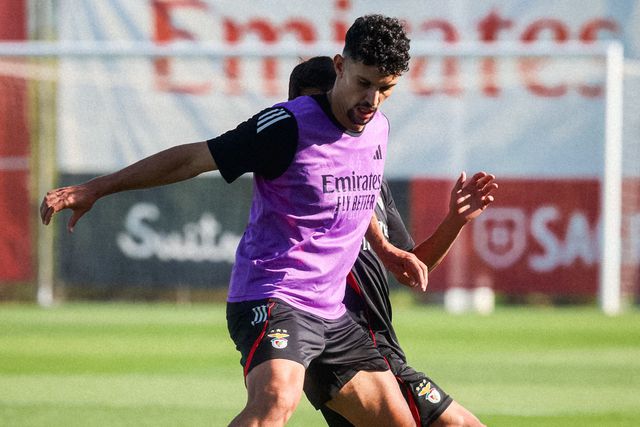Tomás Araújo, central do Benfica, em fase de treino - Foto SL Benfica