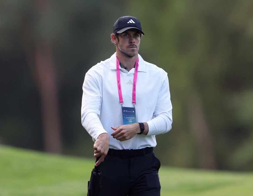 Gareth Bale a participar num torneio de golfe