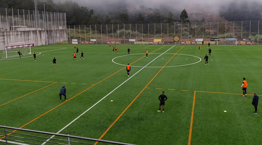 Nacional treinou no Cristiano Ronaldo Campus Futebol. - Foto: CD NACIONAL