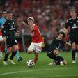 Prestianni, extremo do Benfica (foto: Miguel Nunes)