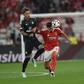 Camilo Durán e Lenglet, respetivamente avançado do Celtic e central do Benfica (foto: Imago)