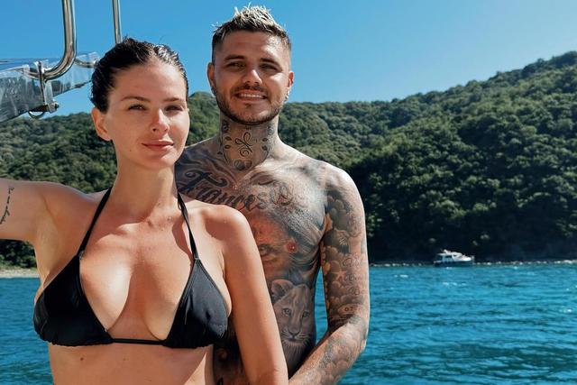 Mauro Icardi e China Suárez de férias