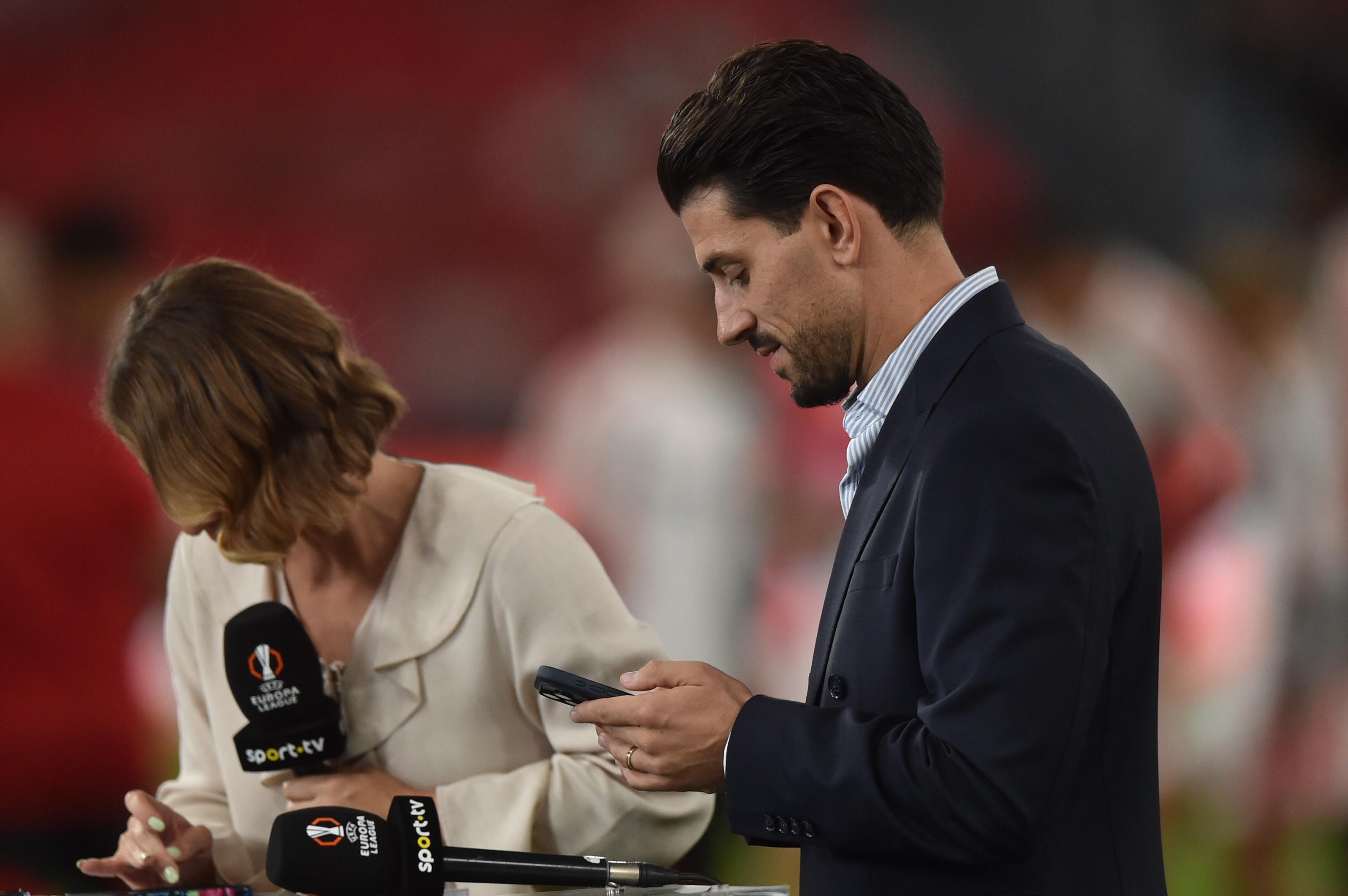 Pizzi voltou à Luz como comentador da Sport TV. Foto Miguel Nunes