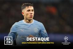 Enzo empurra árbitro no Manchester City-PSG