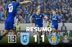 Ex-Sporting resgata ponto para o Getafe na Roménia (resumo)