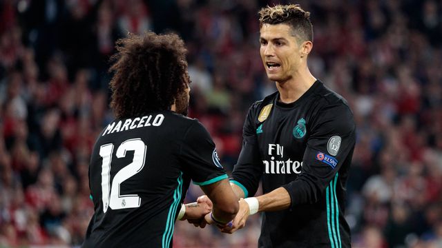 Golos e assistências de Marcelo com a camisola do Real Madrid