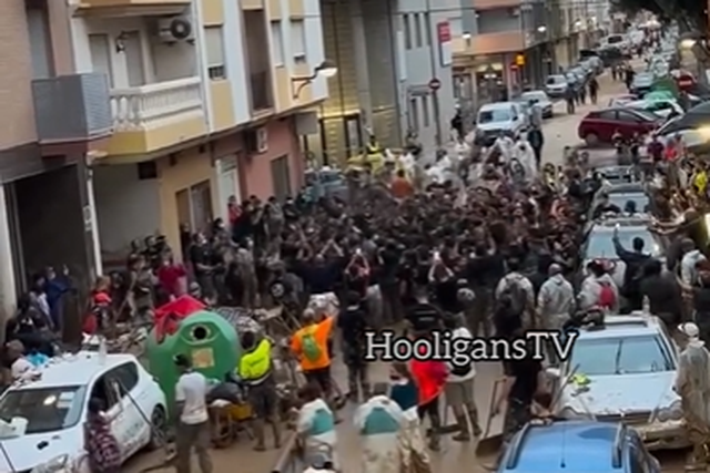 Vídeo: claque do Atlético Madrid foi a Valência e foi bonito de ver