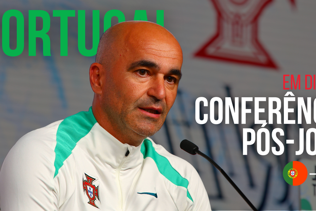 DIRETO: siga a conferência de Imprensa de Roberto Martínez