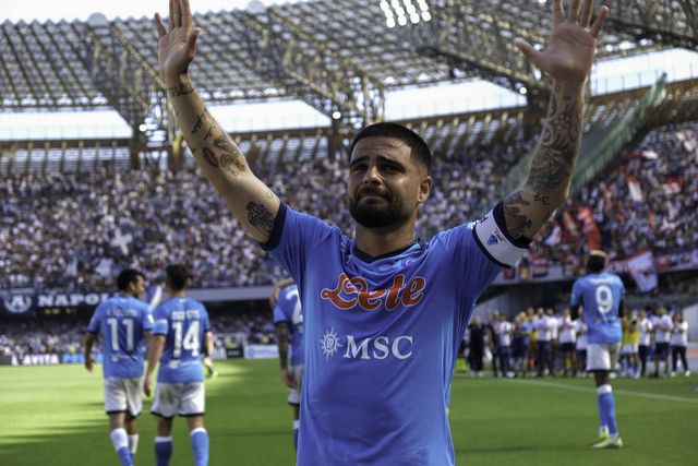 Lorenzo Insigne ao serviço do Nápoles, em 2022