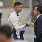 Pedro Proença, aqui a cumprimentar CR7, presidente da FPF - Foto: MIGUEL NUNES