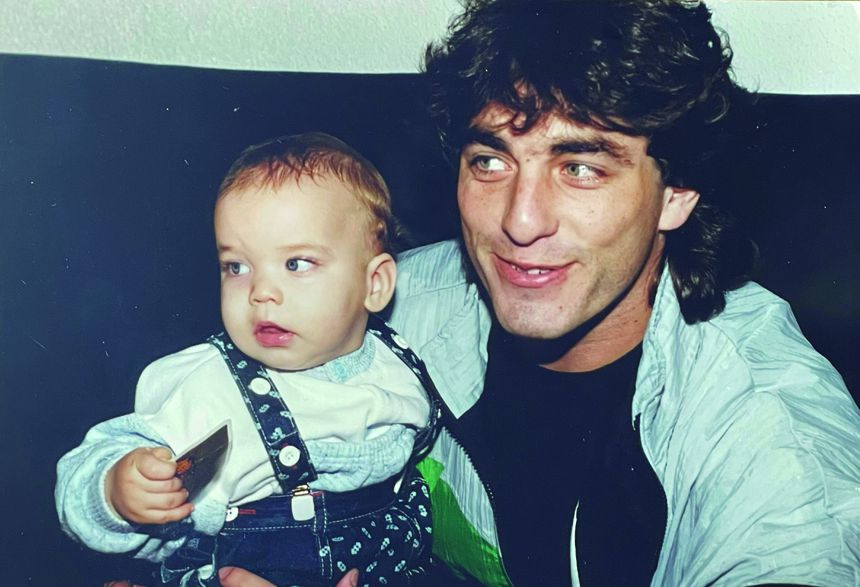 Paulo Futre com o filho Paulo Jr. Foto D. R.