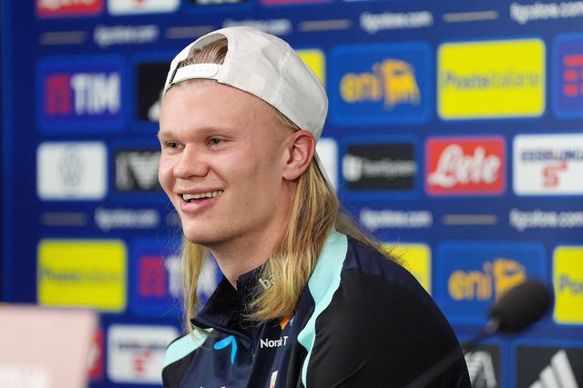 Haaland em conferência de imprensa - Foto: IMAGO