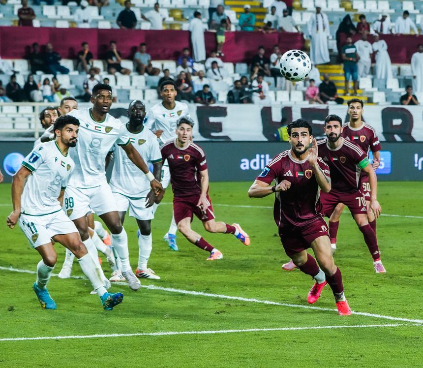 Al Wahda e Khor Fakkan empataram na primeira mão dos quartos de final da Taça da Liga dos Emirados Árabes Unidos - Foto: Al Wahda FC