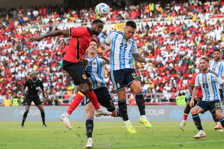 Angola defrontou a Argentina na última paragem para as seleções. Foto: AMPE ROGÉRIO/LUSA