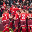 Suíços bateram suecos por 3-1 e têm a presença no Mundial praticamente assegurada