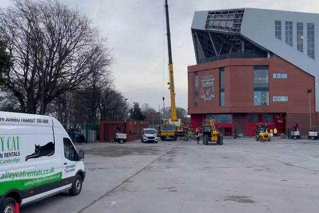 A nova bancada de Anfield está quase pronta