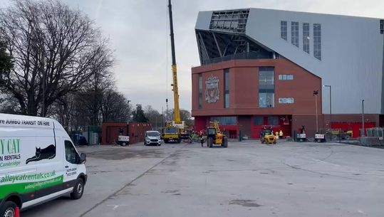 A nova bancada de Anfield está quase pronta