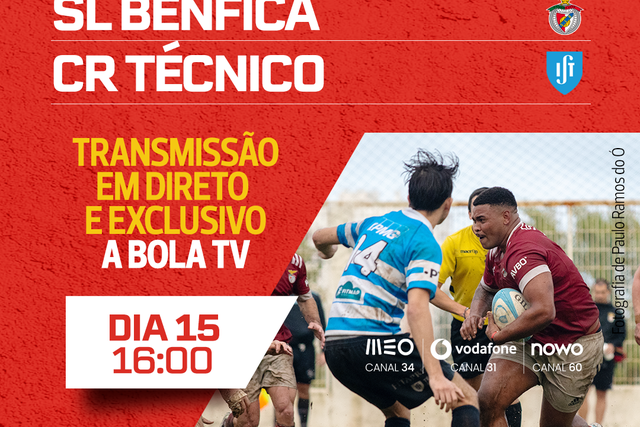 Benfica-CR Técnico em direto n'A BOLA TV