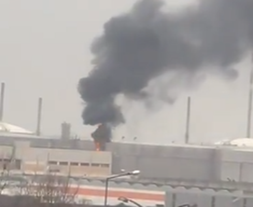 Explosão seguida de incêndio na antiga refinaria da Petrogal em Leça da Palmeira, desativada em 2021