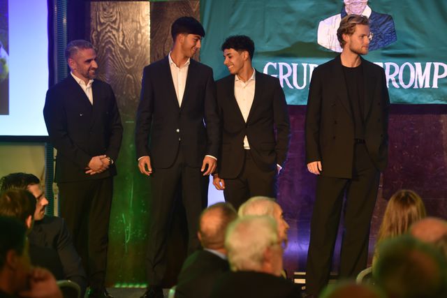 Rui Borges, Eduardo Felicíssimo, João Simões e Hjulmand na cerimónia de entrega dos Prémios Strom . Foto: Miguel Nunes