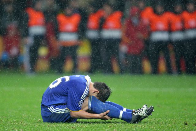 John Terry após o penálti desperdiçado em Moscovo