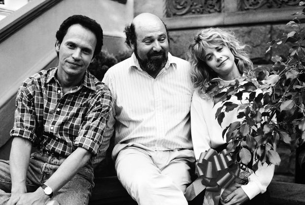 Rob Reiner com Billy Crystal e Meg Ryan no filme When Harry Met Sally