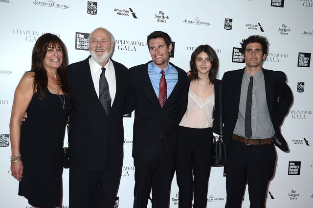 Michele Stinger, Rob Reiner, Jake Reiner, Romy Reiner e Nick Reiner em 2014