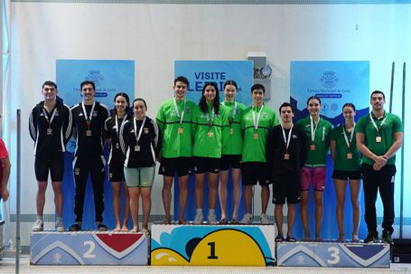 Estafeta mista 4x50 metros livres do Sporting é recordista nacional - Foto: FPN