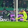 Quenda e Trubin no Sporting-Benfica da Liga (foto: Miguel Nunes)