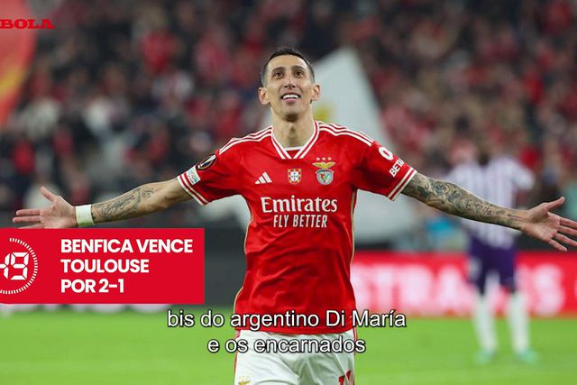 A BOLA em 59 segundos: Di María, Gyokeres e o desastre em Braga