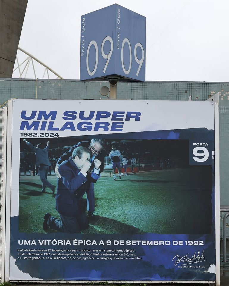 Portas do Estádio do Dragão mudam em homenagem a Pinto da Costa. Foto: FC Porto