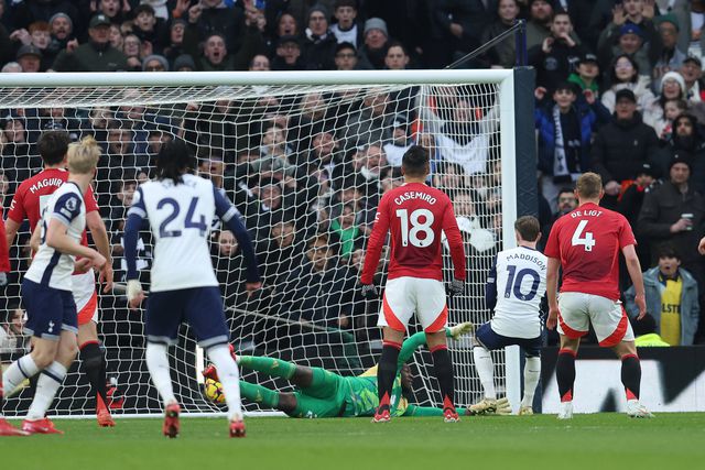 Maddison marcou o golo que colocou o Tottenham em vantagem sobre o Manchester United. FOTO IMAGO