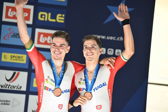 Ivo e Rui Oliveira conquistam bronze no madison nos Europeus de pista