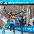 Jacob Kiplimo, do Uganda, fez história ao correr a meia maratona em menos de 57 minutos