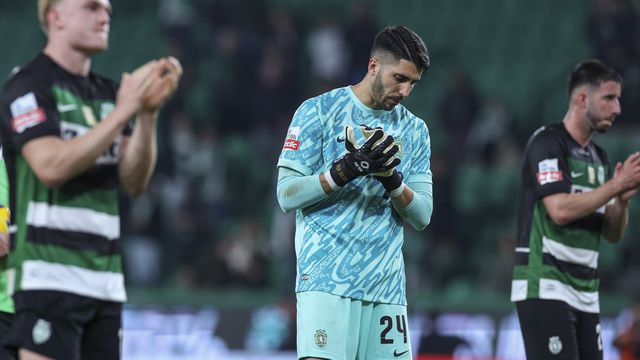 Sporting empatou em casa com o Arouca (foto: EPA/JOSE SENA) GOULAO
