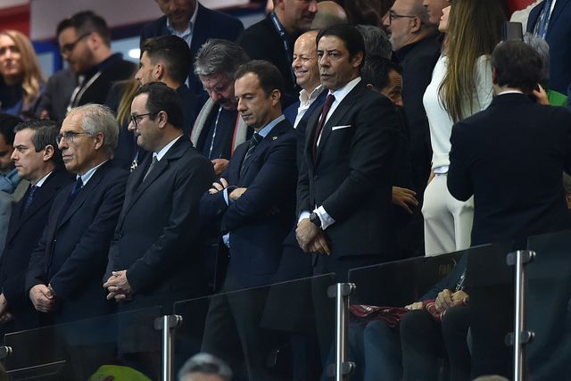 Frederico Varandas e Rui Costa na final da Taça da Liga (foto: Miguel Nunes)