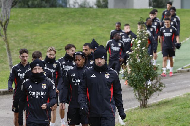Último treino do Benfica antes do Real Madrid - Foto: António Pedro Santos/LUSA