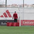 Boas notícias e sorrisos: o último treino do Benfica antes do Real Madrid