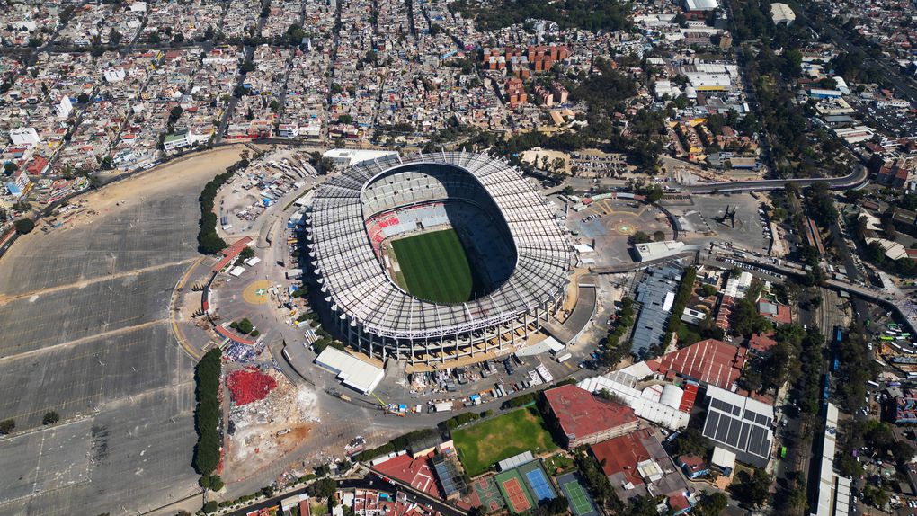 Estádio Azetca, na cidade do México, um dos palcos do Mundial 2026