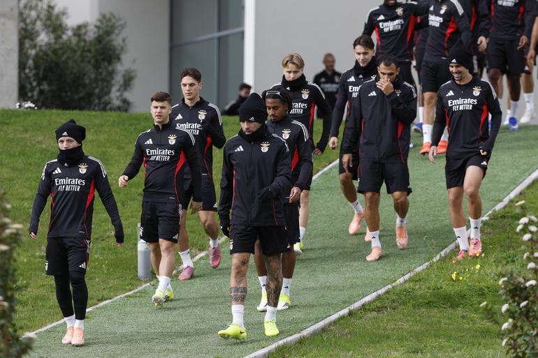 Último treino do Benfica antes do Real Madrid - Foto: António Pedro Santos/LUSA