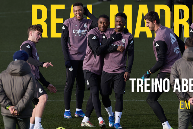 EM DIRETO: acompanhe o treino do Real Madrid na Luz