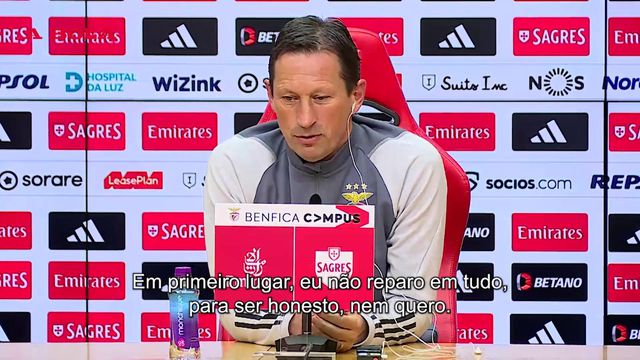 Schmidt: «Eu não reparo em tudo e, para ser honesto, nem quero»