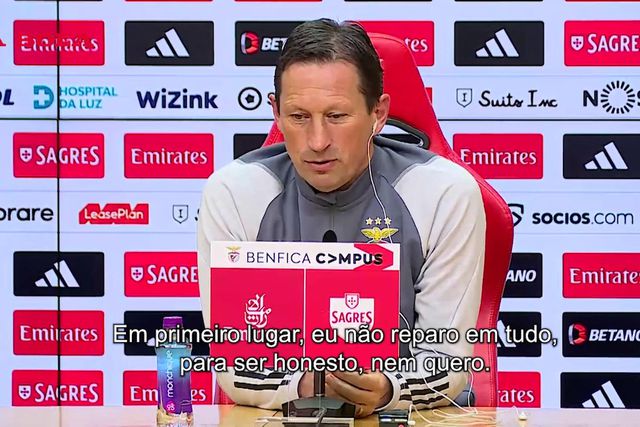 Schmidt: «Eu não reparo em tudo e, para ser honesto, nem quero»