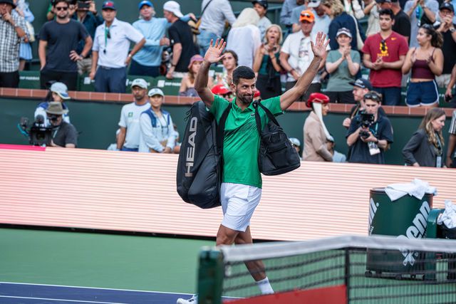 Novak Djokovic após derrota em Indian Wells
