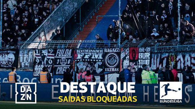 VÍDEO: problema nas saídas de emergência atrasa arranque do Bochum-Eintracht